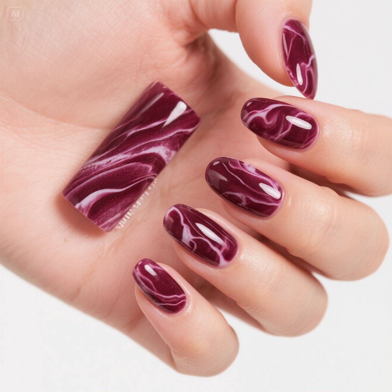  Berry Wine Nails