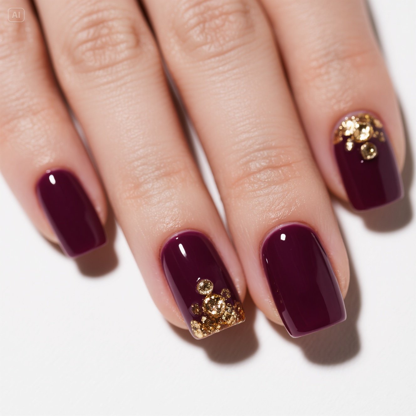 Berry Wine Nails
