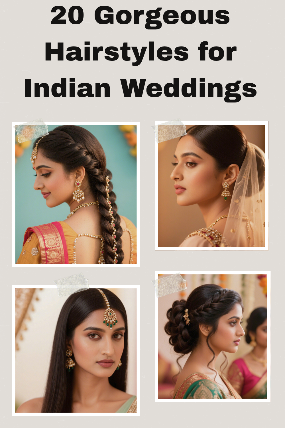 Gorgeous Hairstyles for Indian Weddings