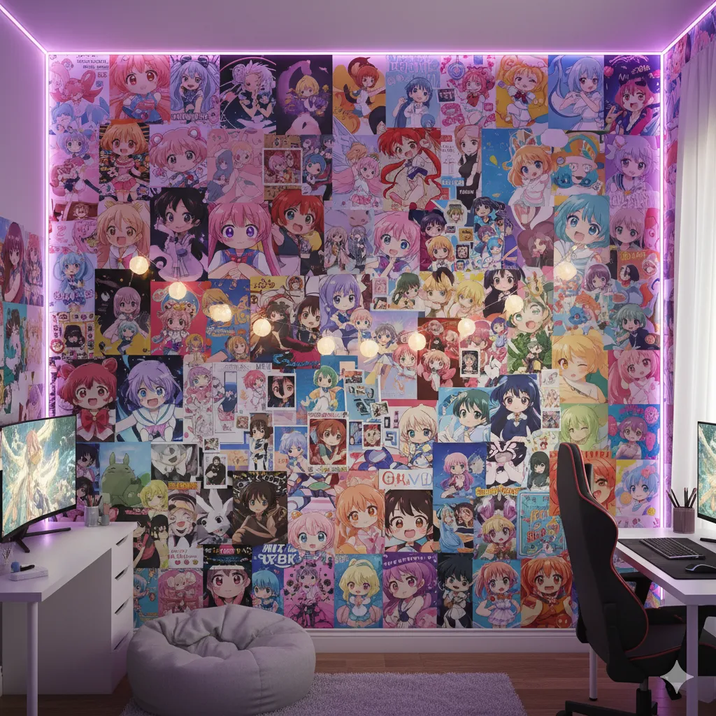 Anime Collage Wall