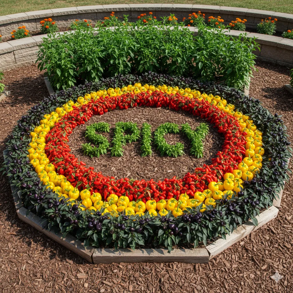 Design a Pepper-Themed Garden Bed