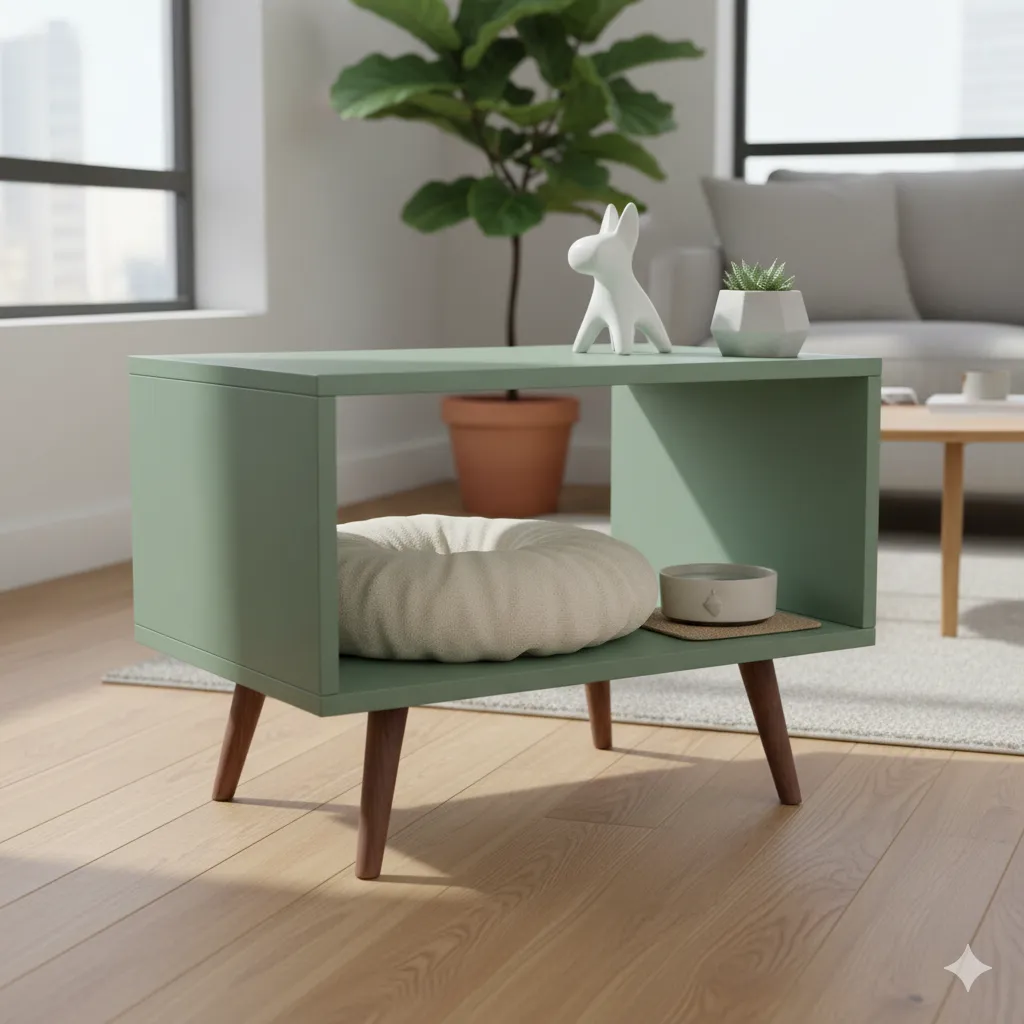 Pet Bed from a Side Table