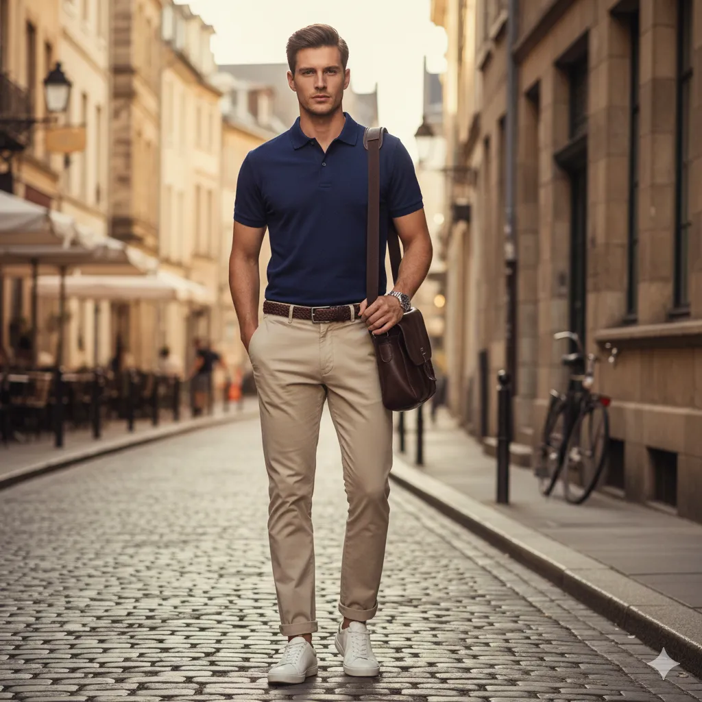 Polo Shirt with Chinos