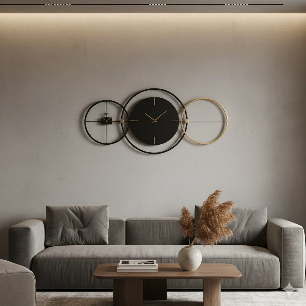 Minimalist Metal Clocks