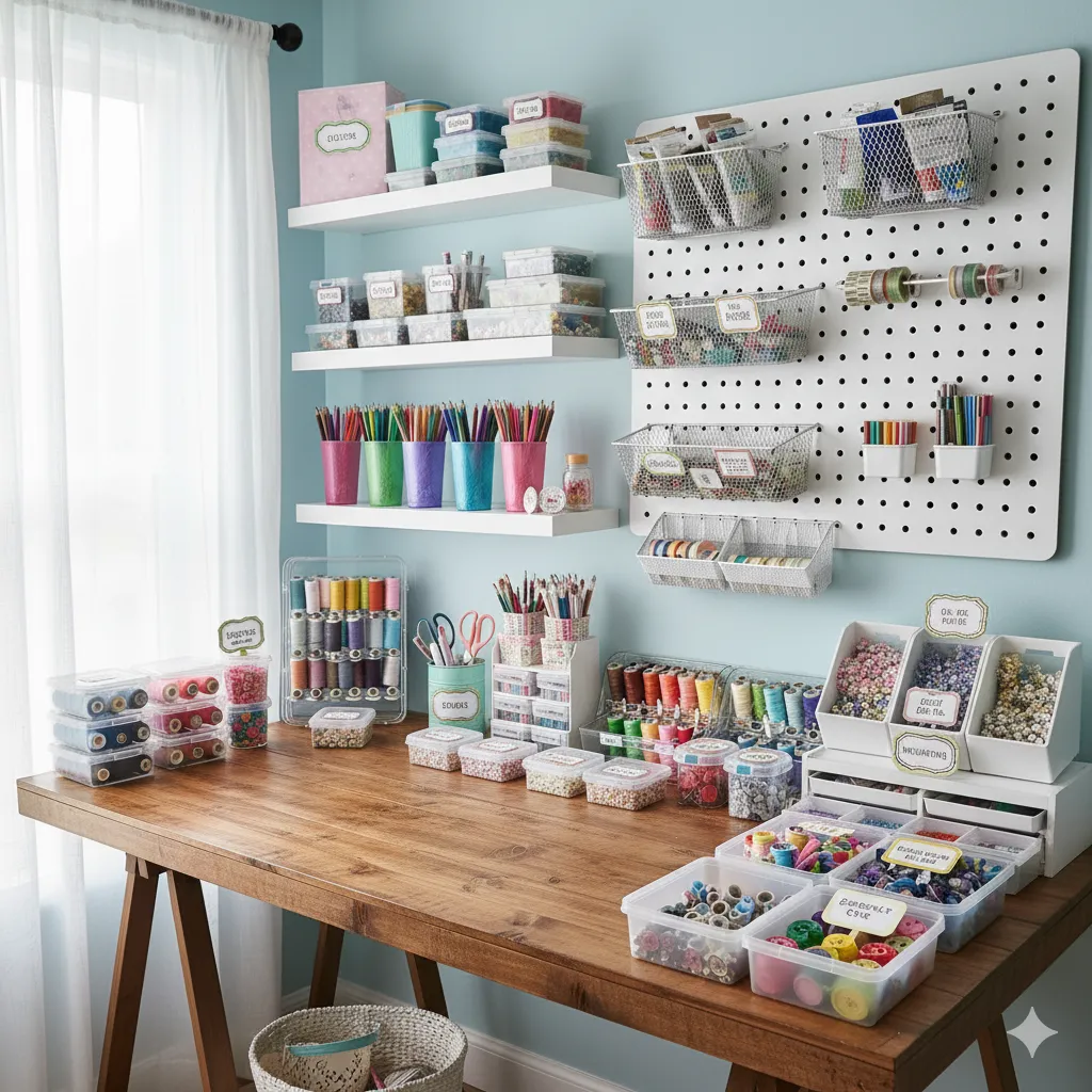 Tin Cans for Brushes and Pencils