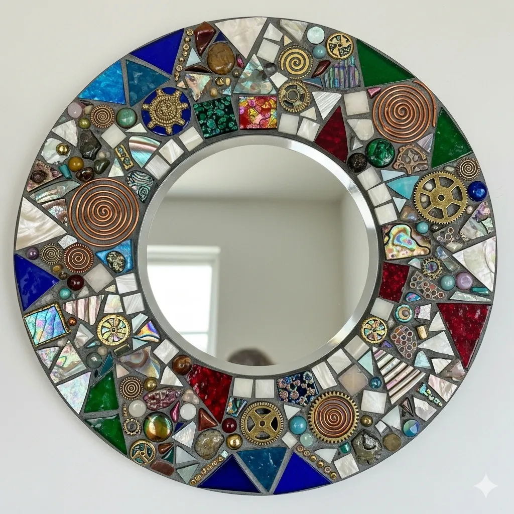 Mixed Material Mosaic Art