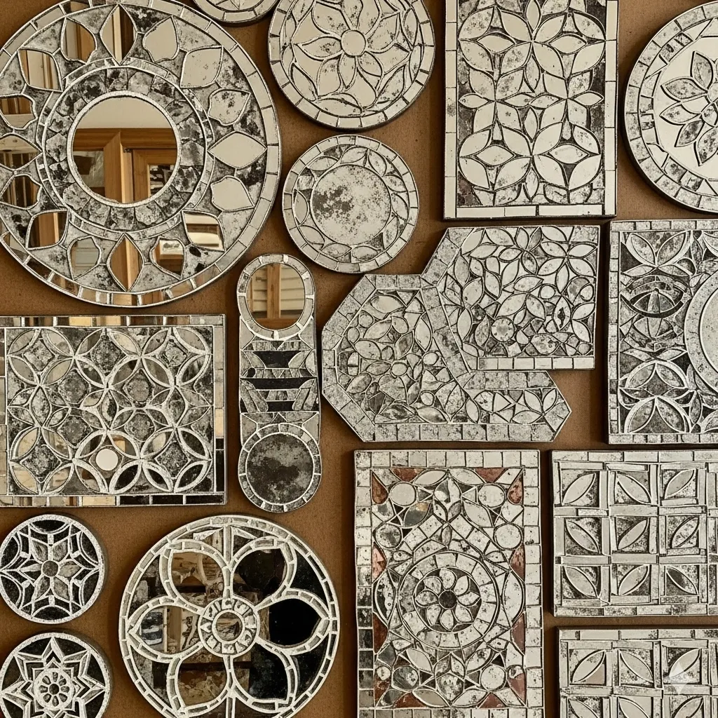Vintage-Inspired Mirror Mosaics