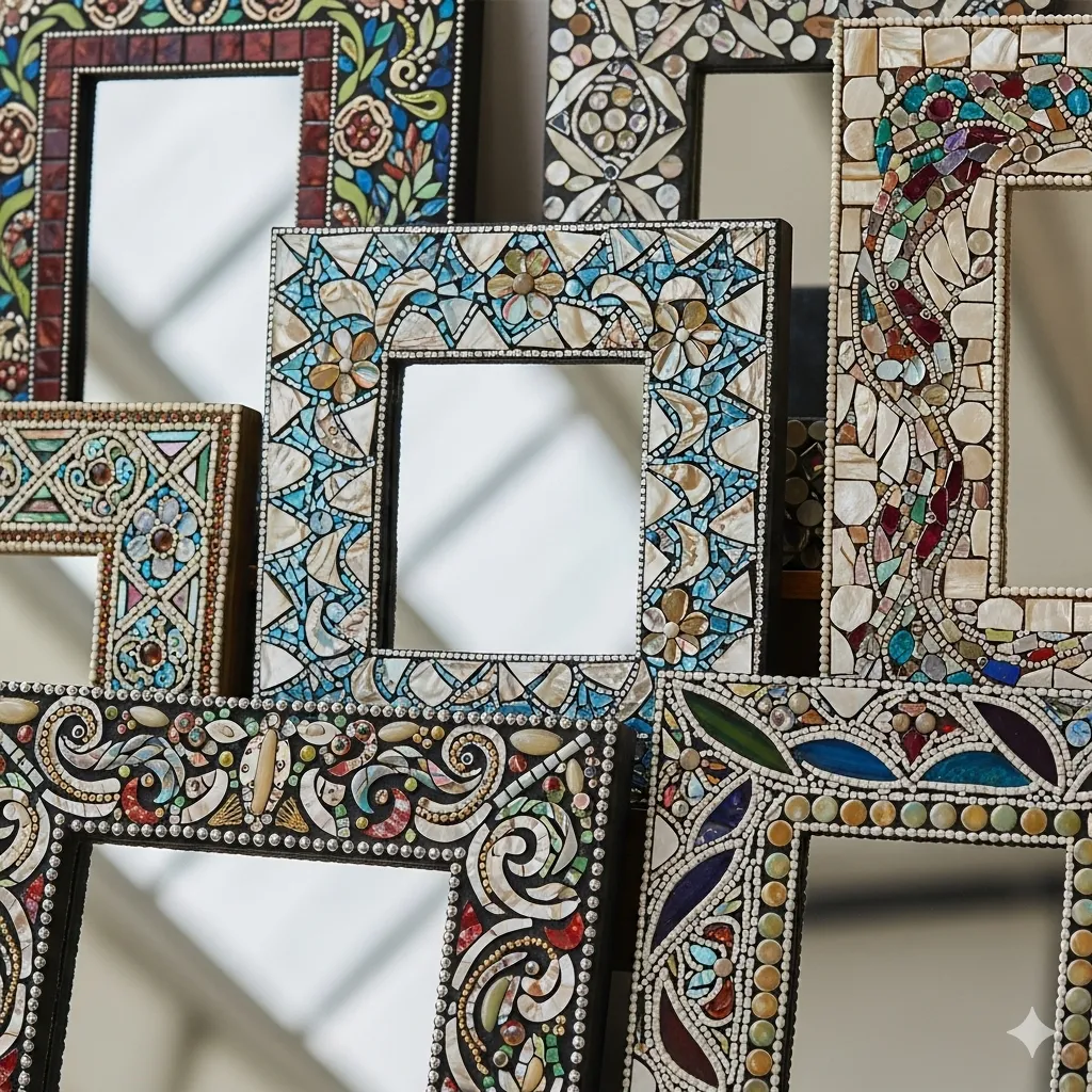 Mosaic Mirror Frames