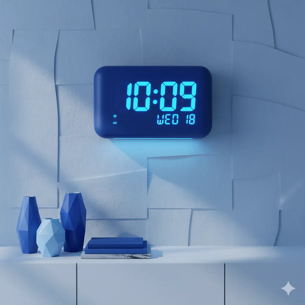 Blue Digital Clock
