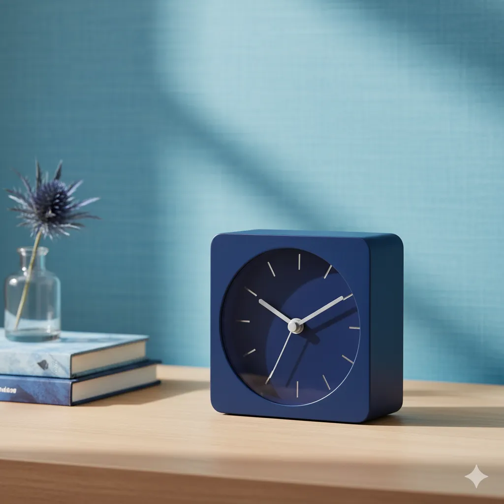 Blue Desk Clock