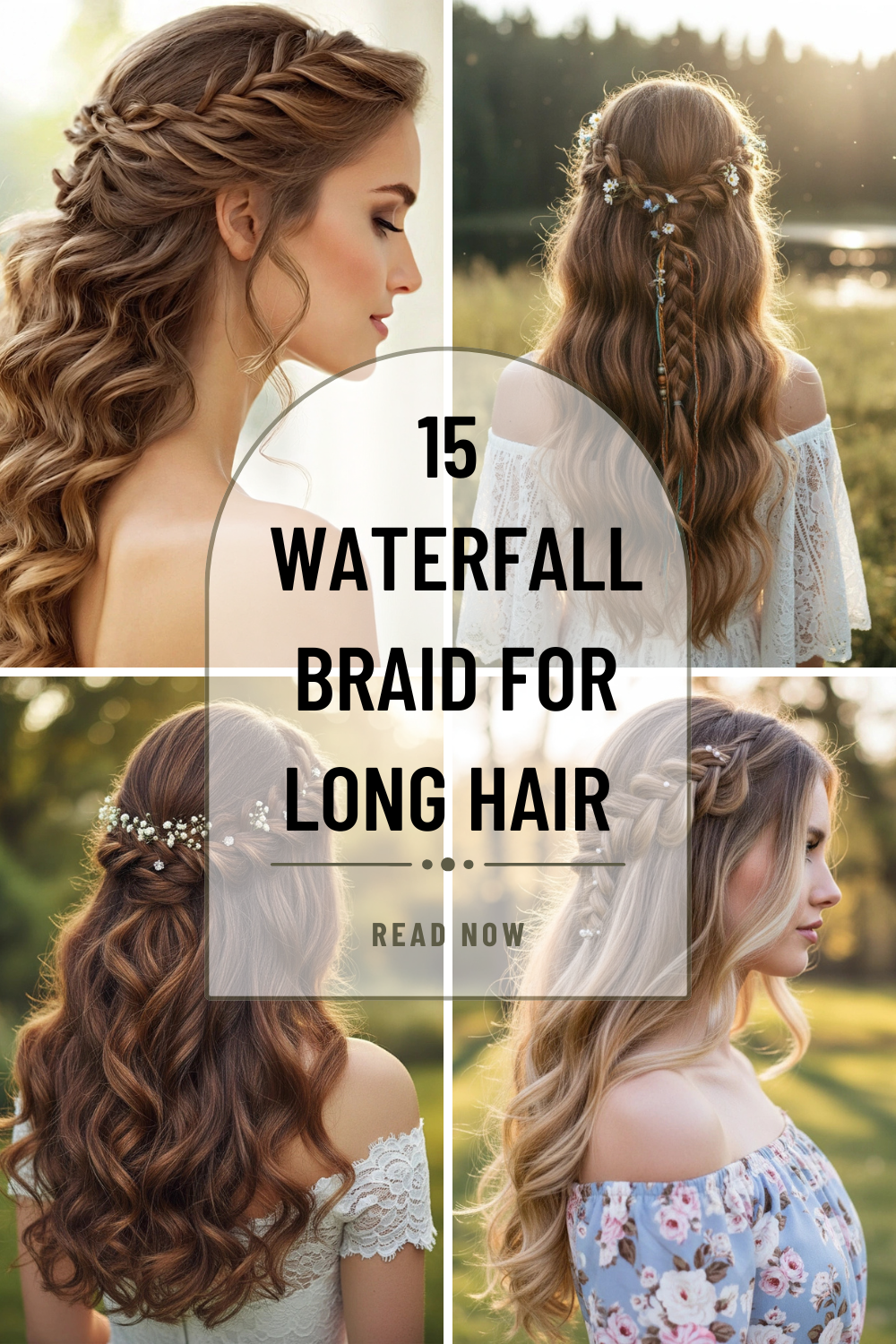 waterfall braid hairstyle