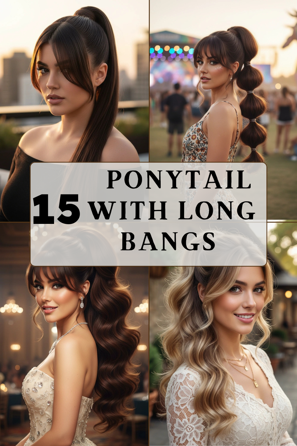 Ponytail with Long Bangs