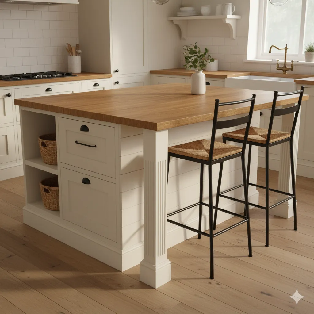 Kitchen Island from Cabinets