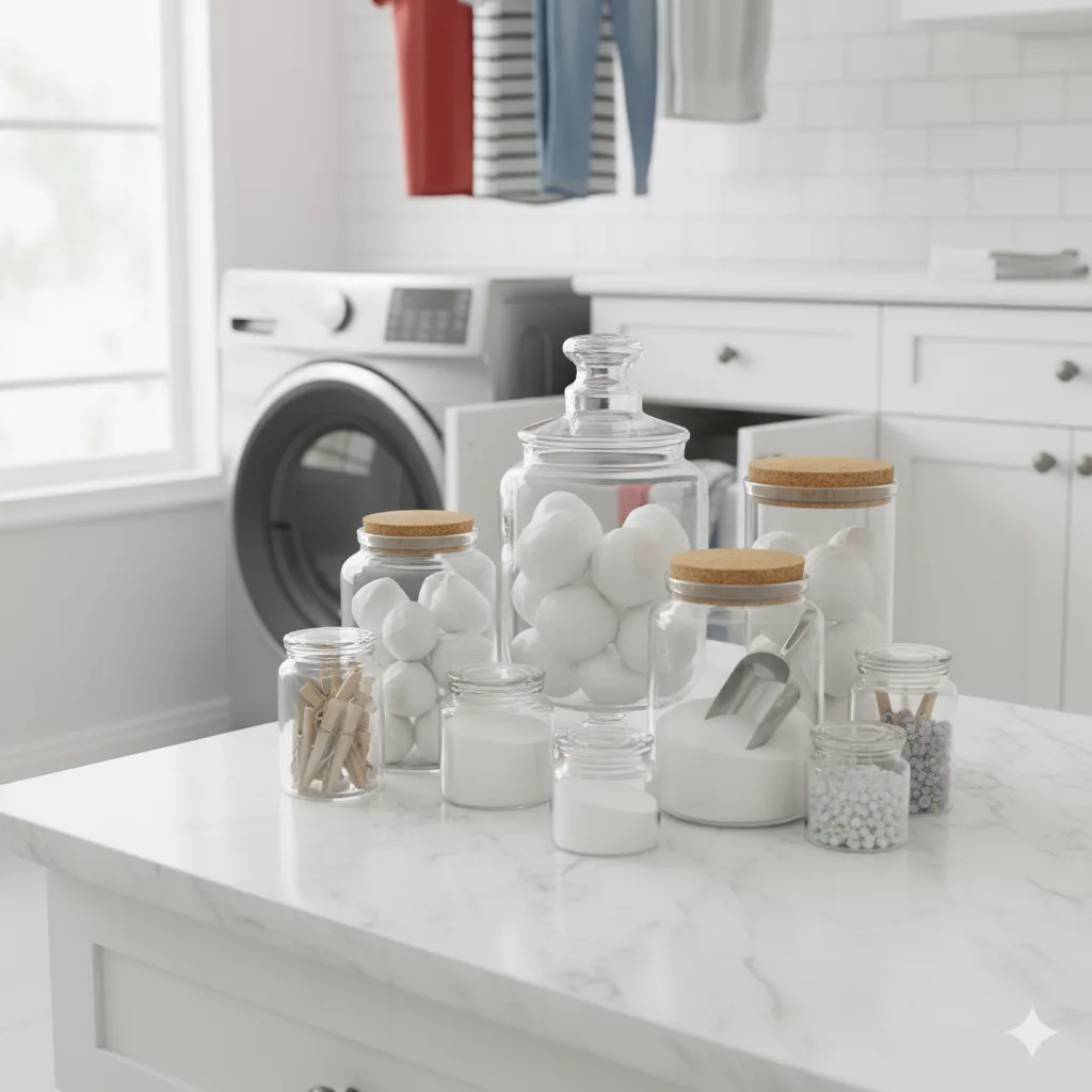 Clear Jars for Supplies