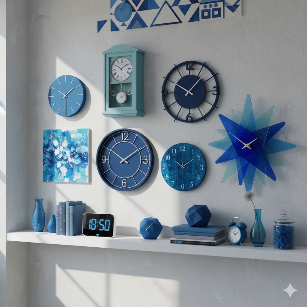 Blue Clocks Aesthetic