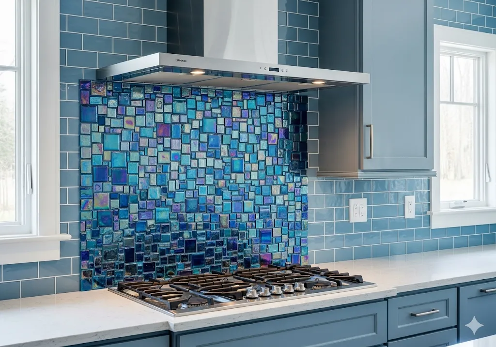 Blue Glass Mosaic