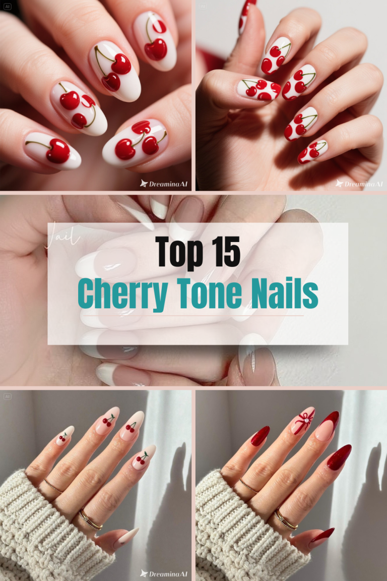Top 15 Cherry Tone Nails : The Must-Try Red Nail Trend of 2025