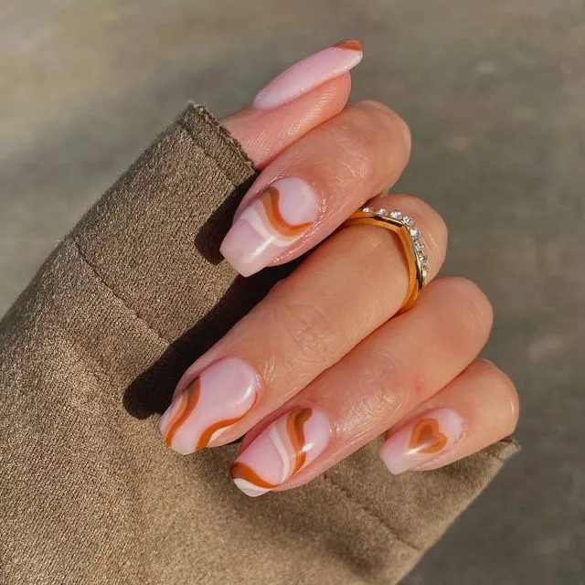 Caramel Mist Nails
