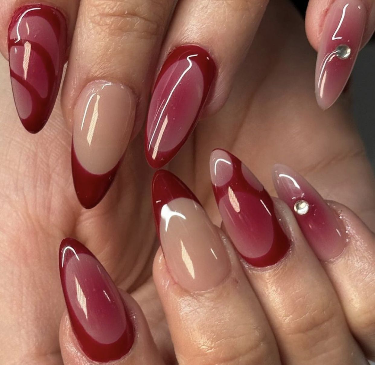 Cherry Tone Nails
