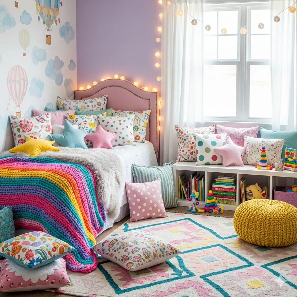 Decorate with Cushions and Throws