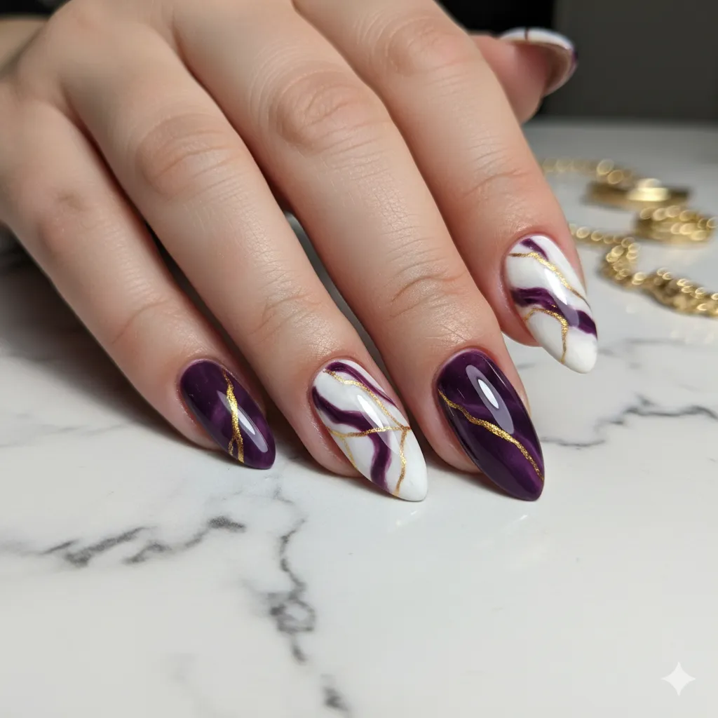  Eggplant Nails