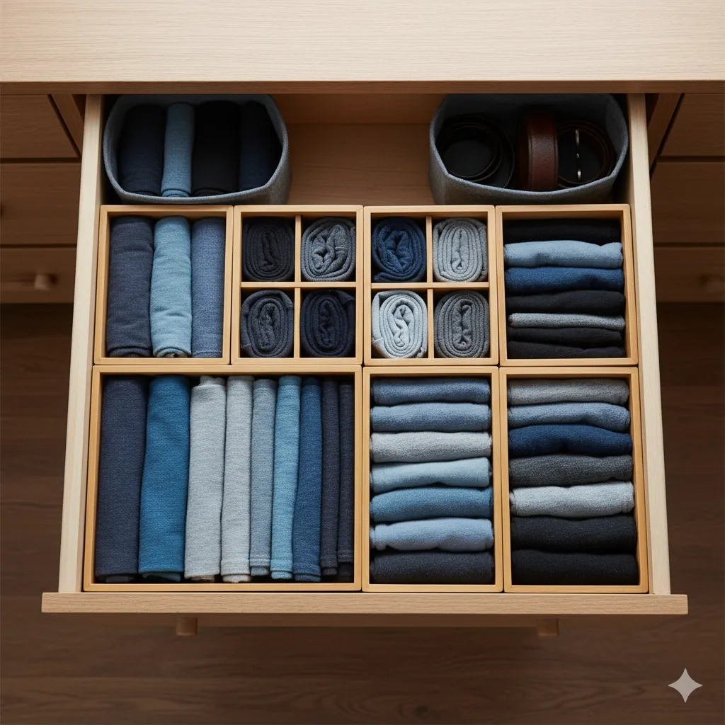 Fold Smarter with Drawer Dividers