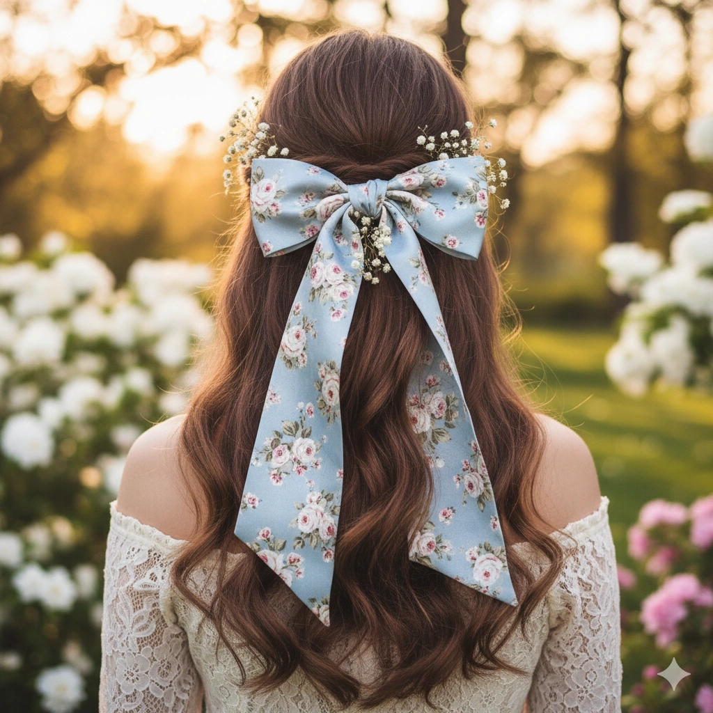 Half-Up Bow Hairstyle