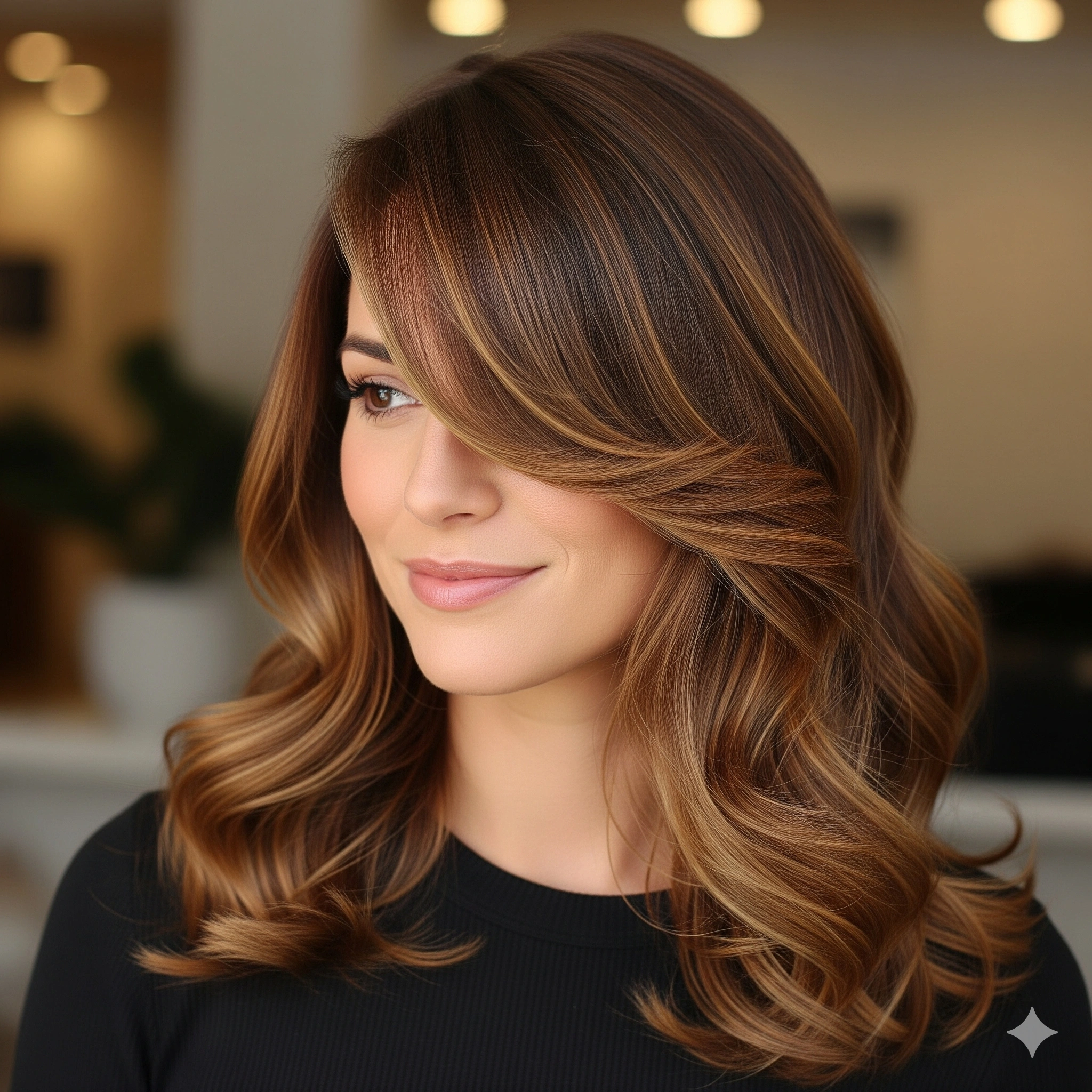 side-swept bangs hairstyles