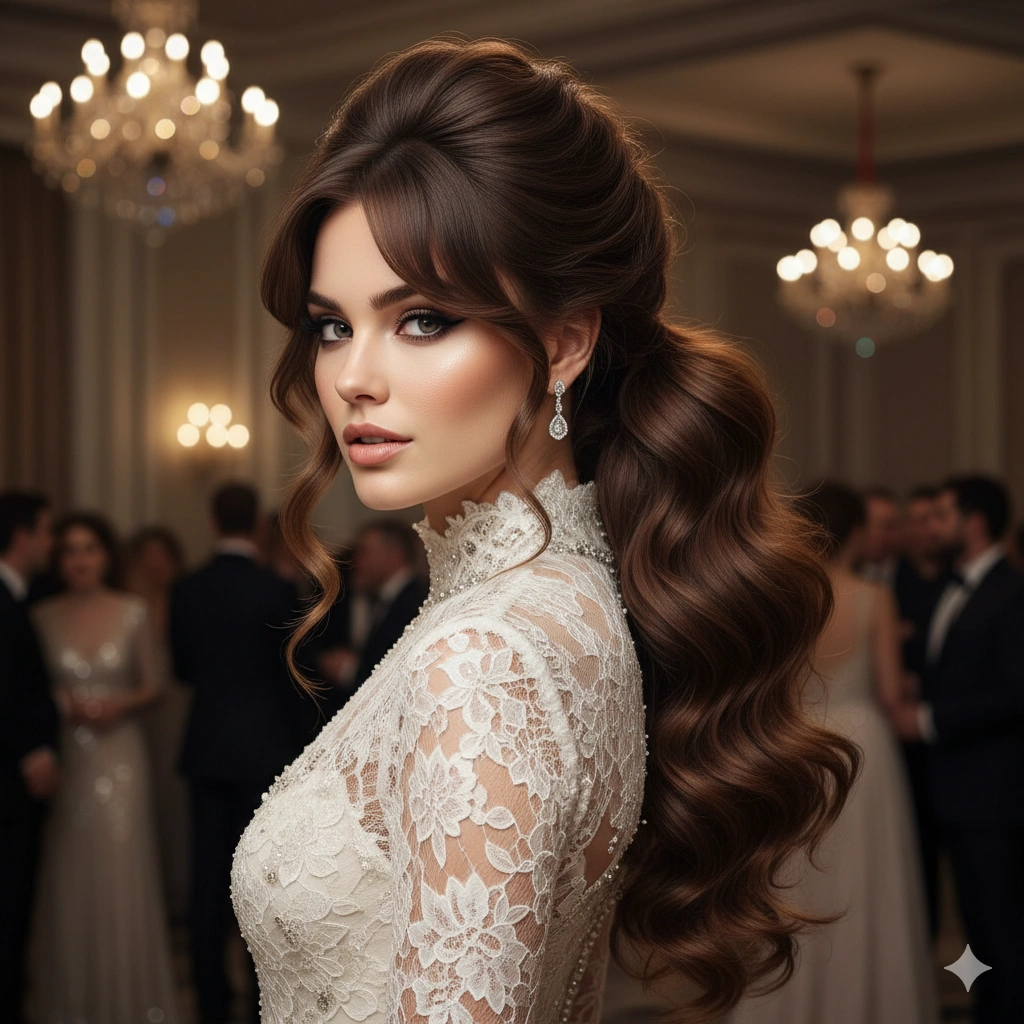 Ponytail with Long Bangs