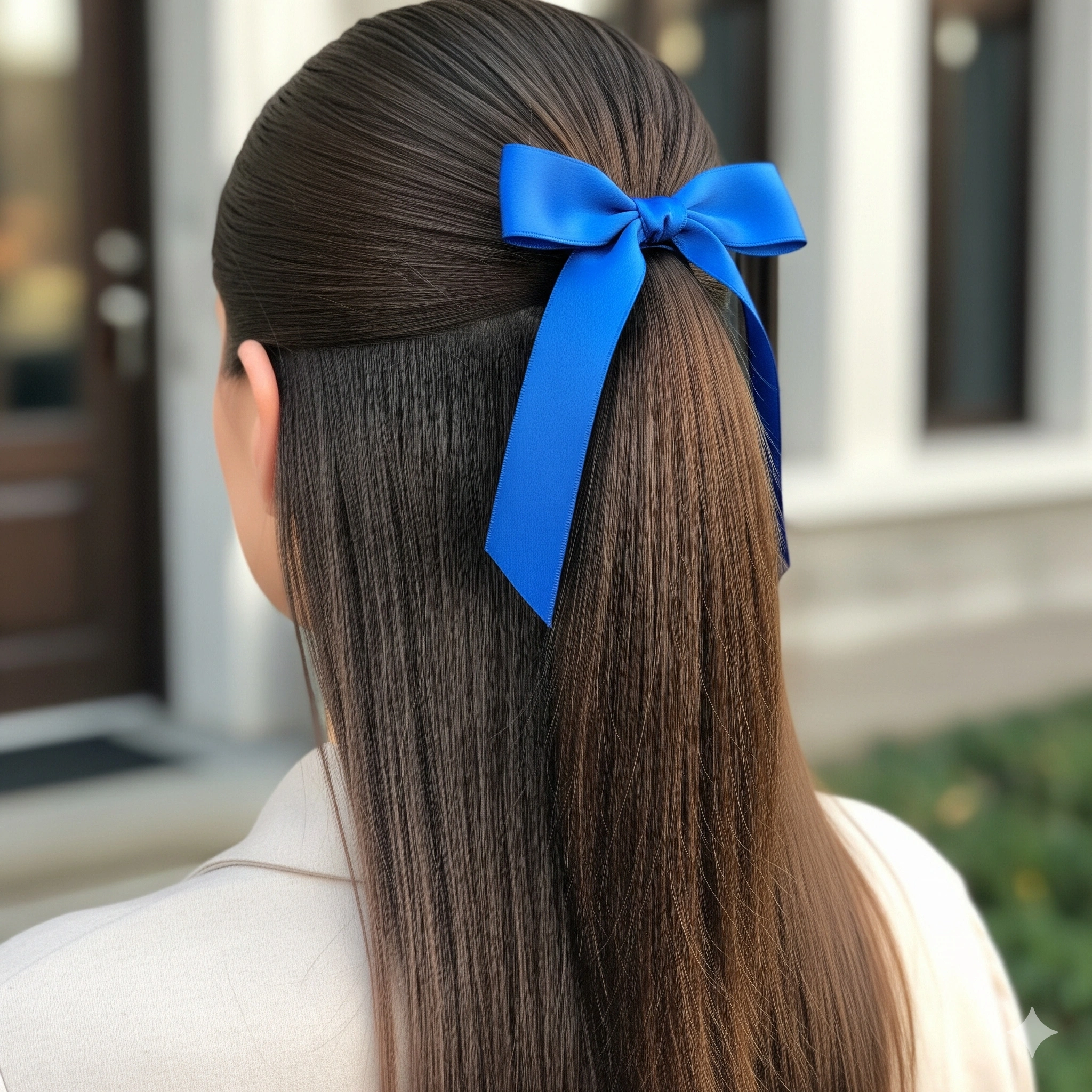 Half-Up Bow Hairstyle