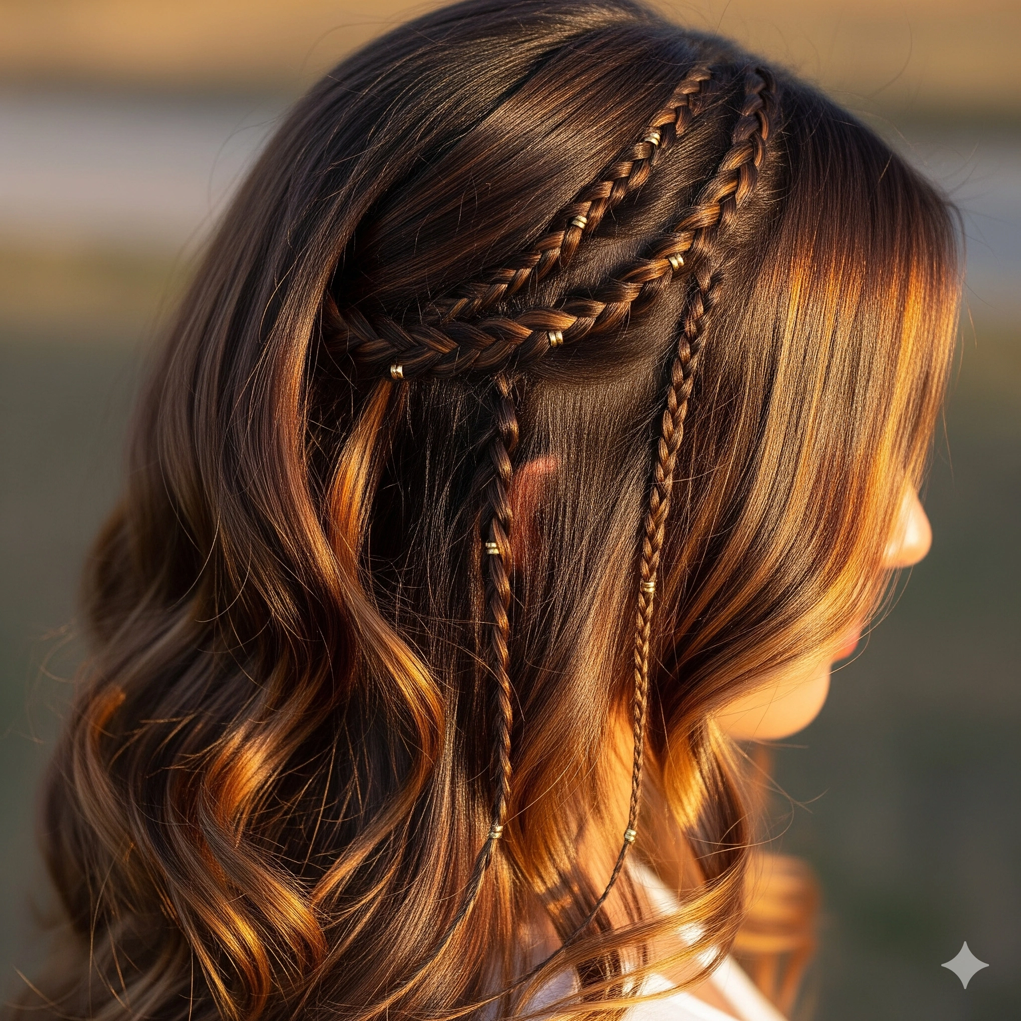 Caramel Highlights on Brown Hair