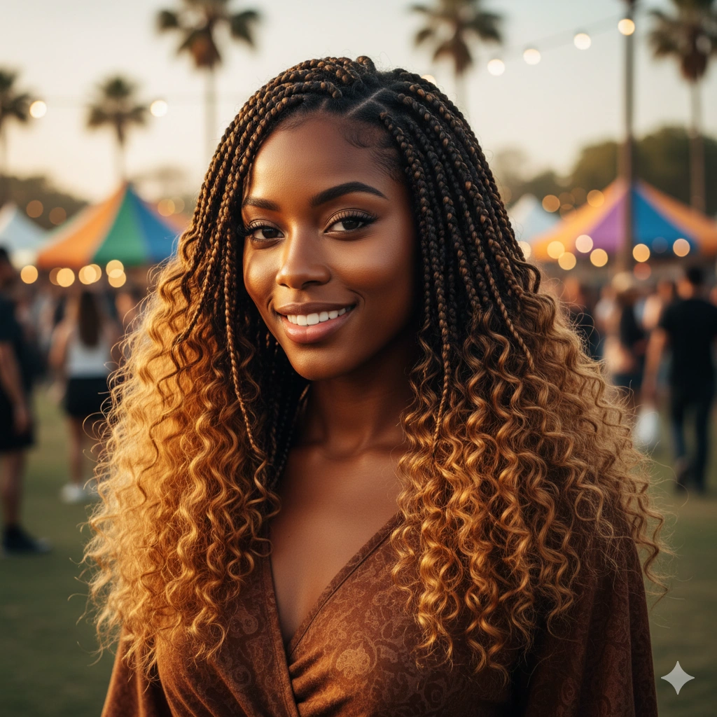 curly braid hairstyles