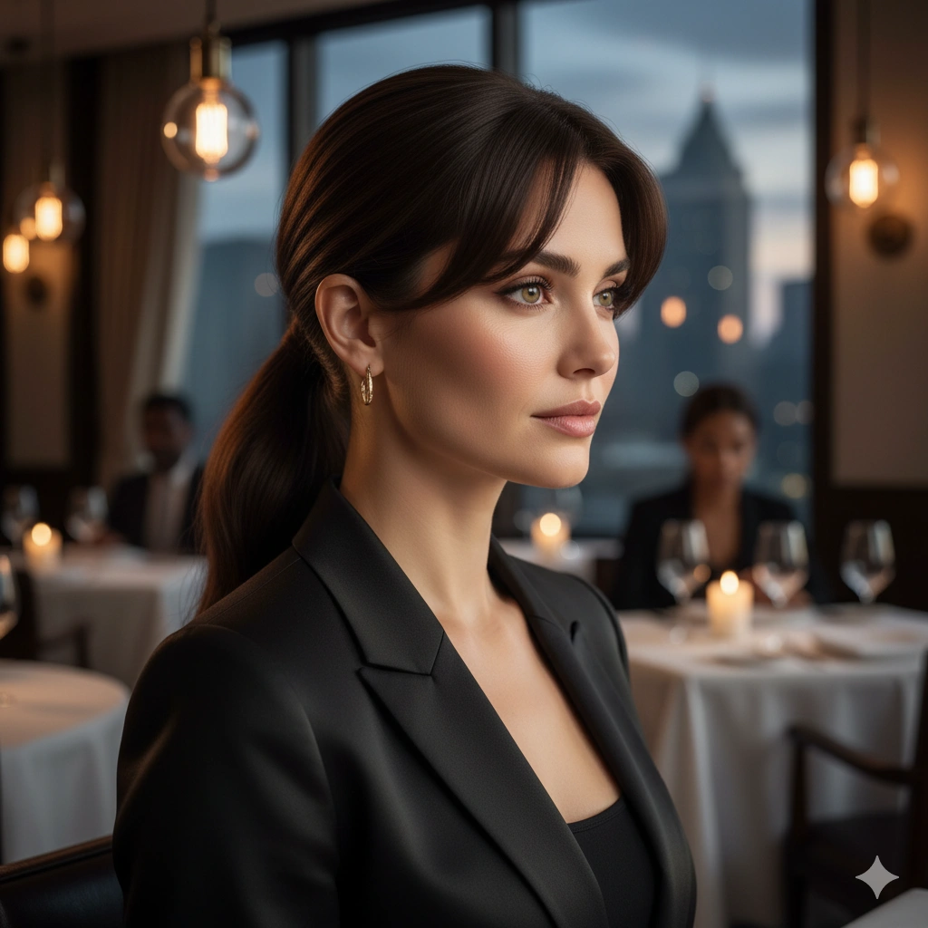 Ponytail with Long Bangs