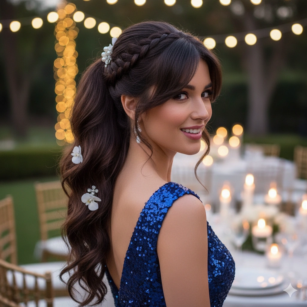 Ponytail with Long Bangs