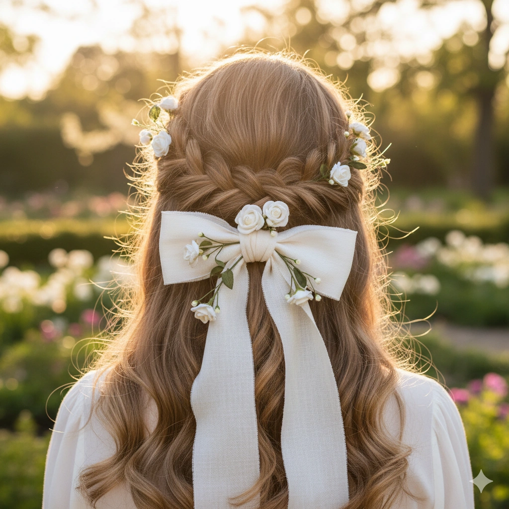 Half-Up Bow Hairstyle