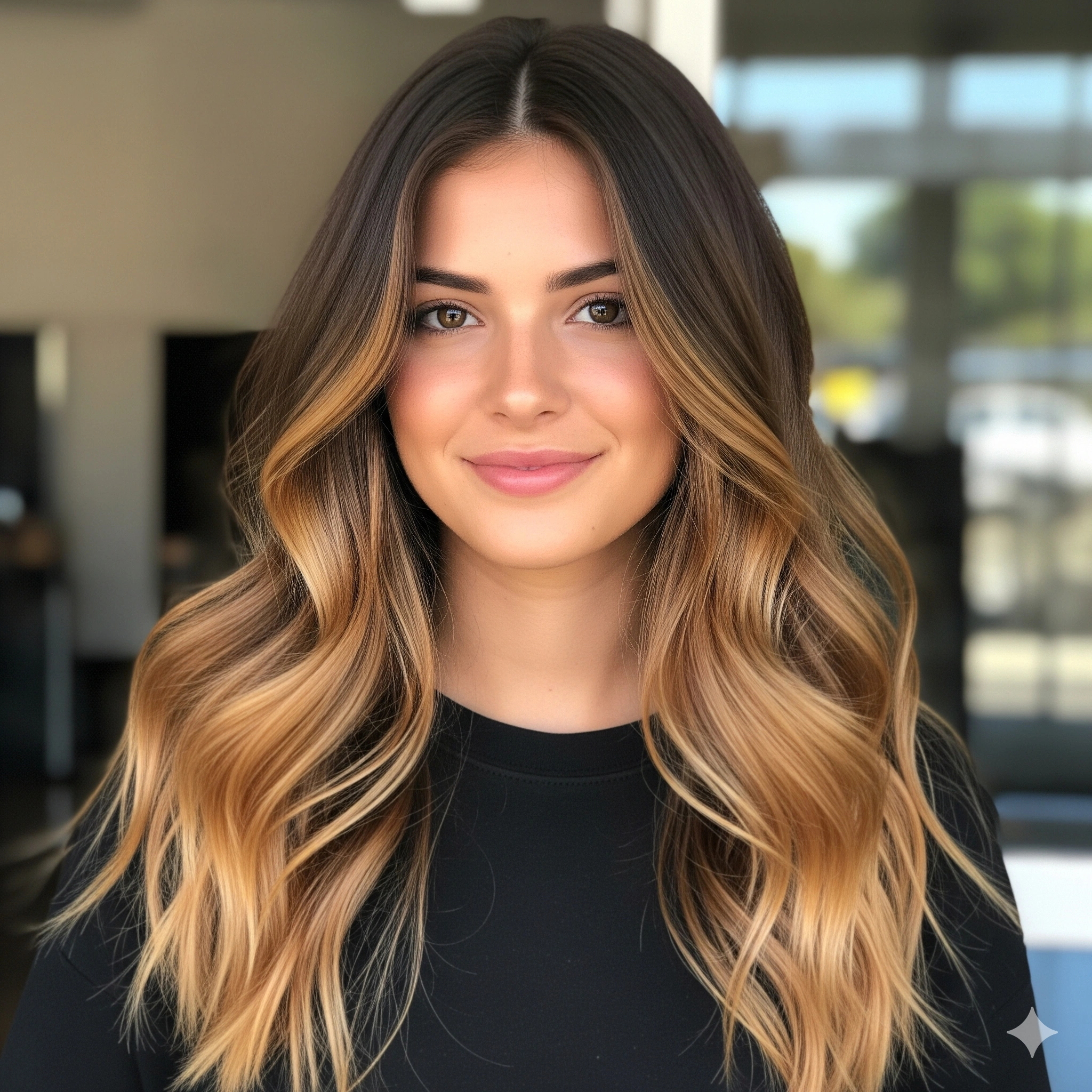 Caramel Highlights on Brown Hair