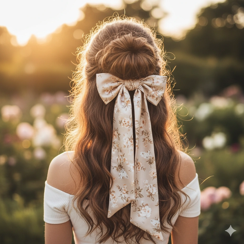 Half-Up Bow Hairstyle