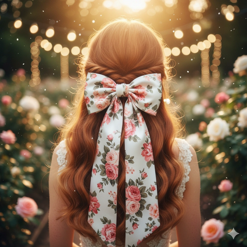 Half-Up Bow Hairstyle
