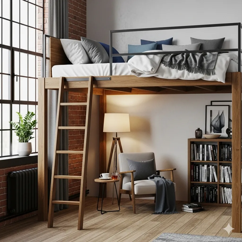 Lofted Twin Bed