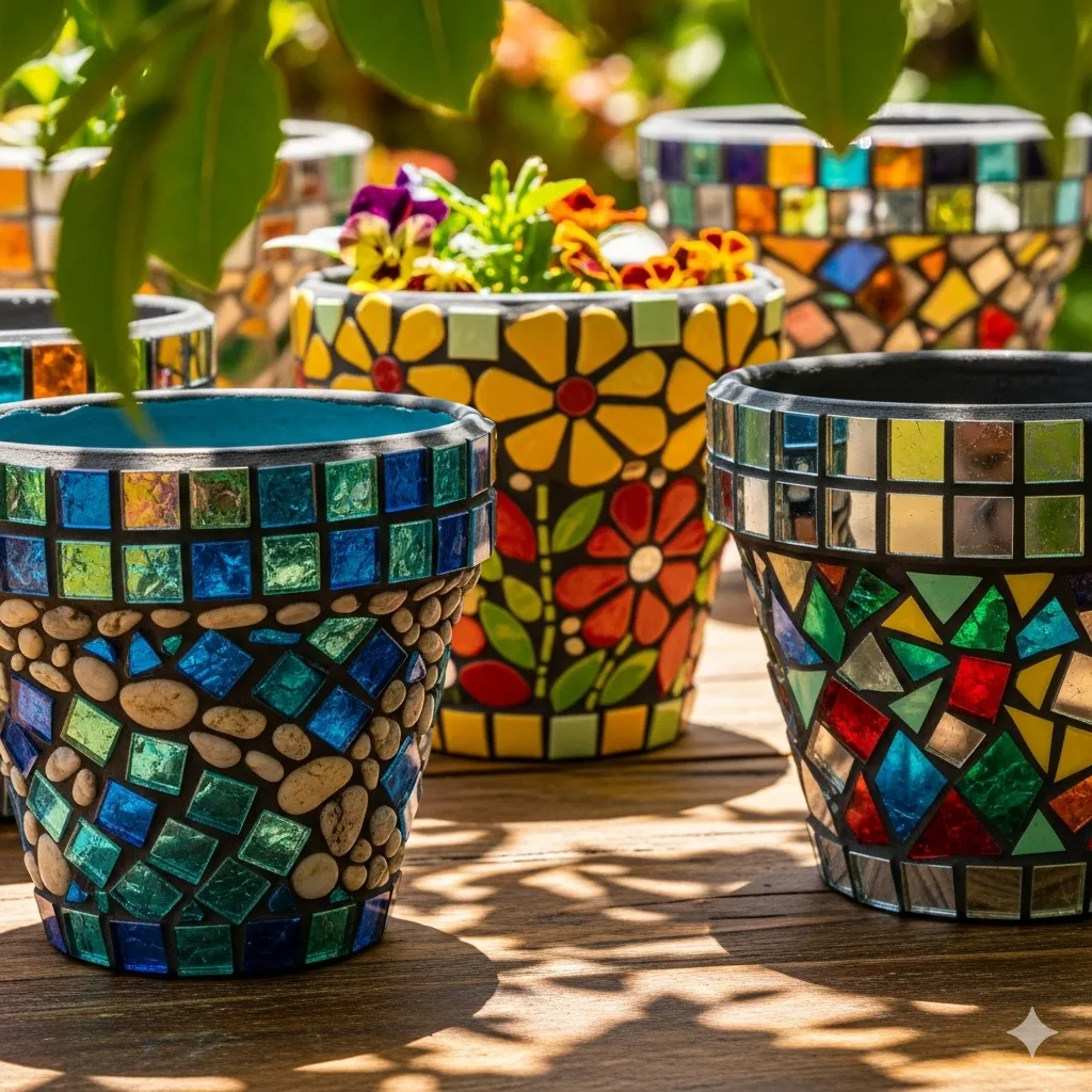 Mosaic Flower Pots