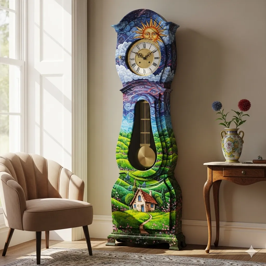 Painted Statement Clock