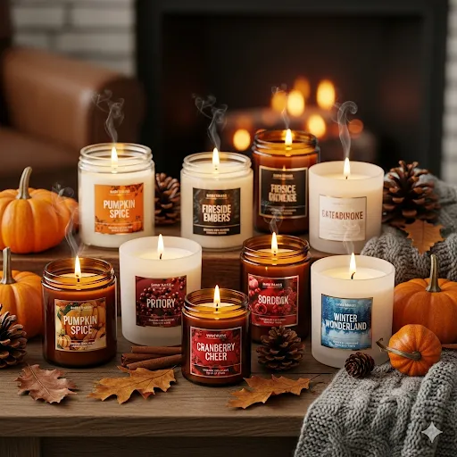  Seasonal Scented Candles