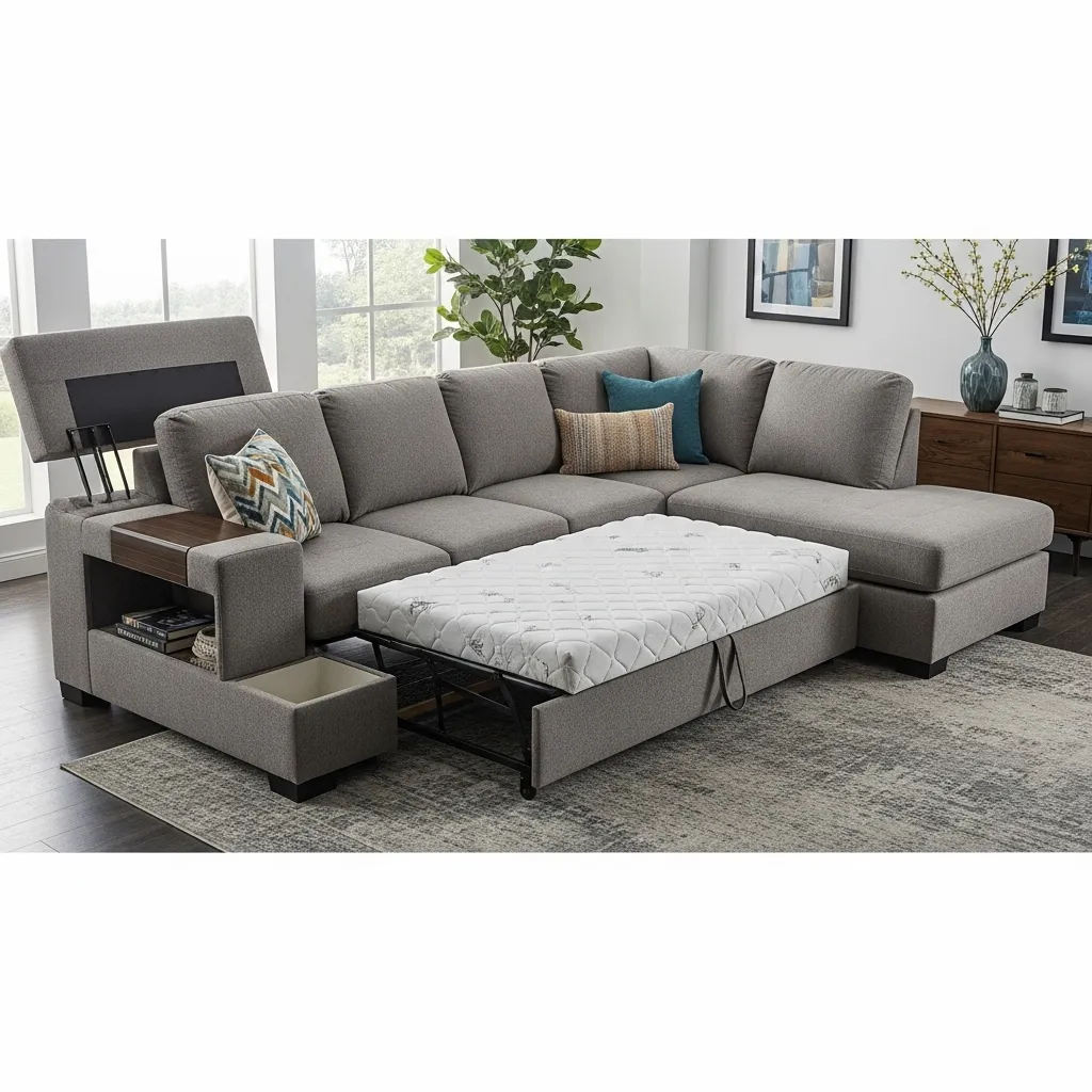 Storage Sectional with Sleeper