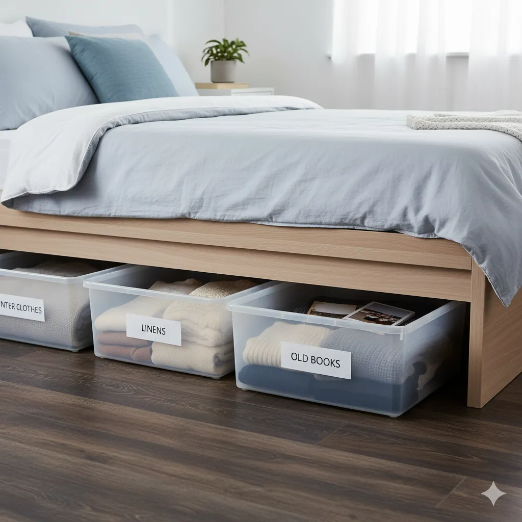 Use Under-Bed Storage