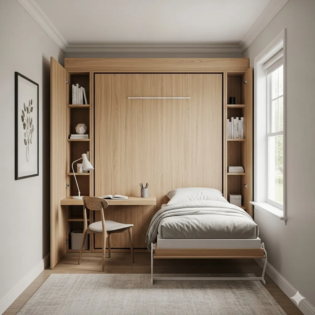 Wall-Mounted Foldable Bed