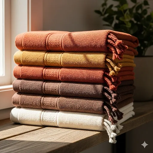 Warm Earth-Tone Towels