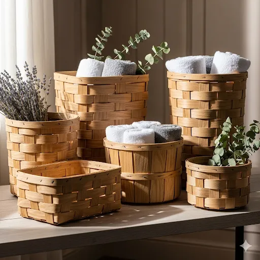  Wooden Storage Baskets