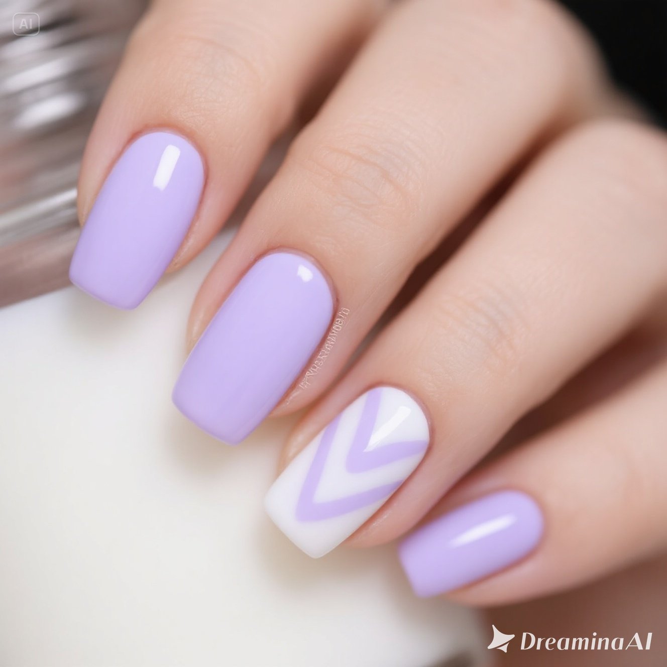 Lavender Milk Nails