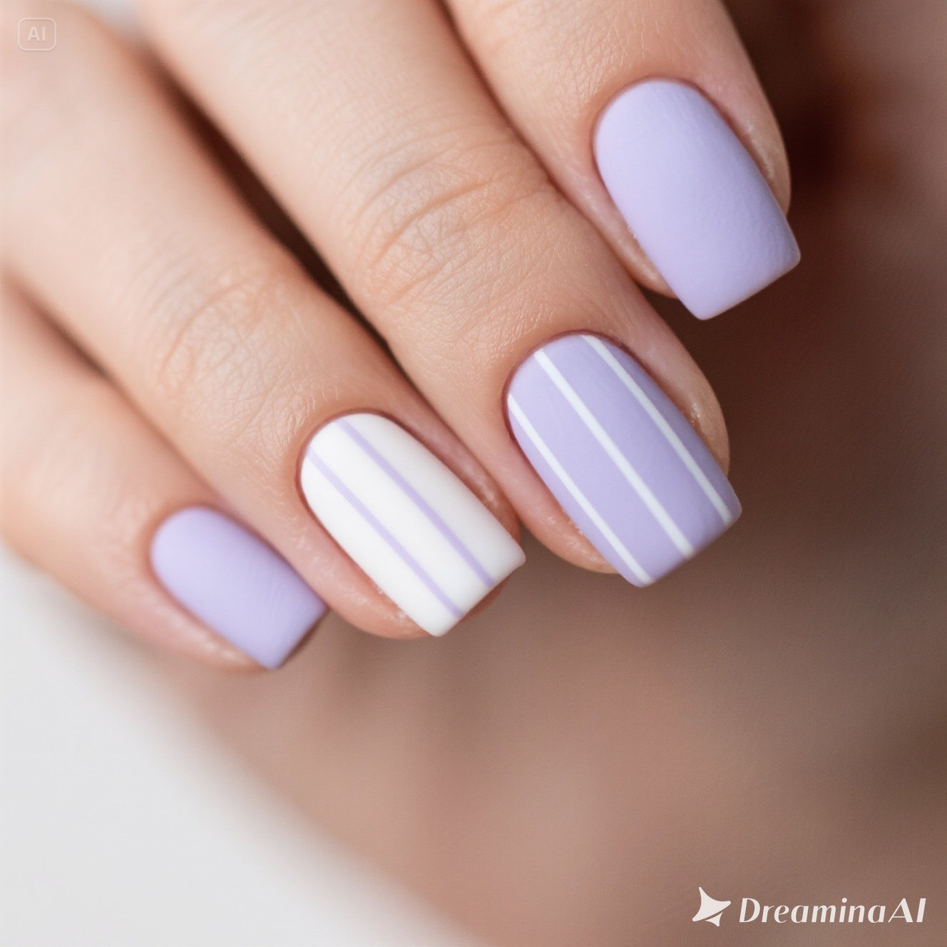 Lavender Milk Nails