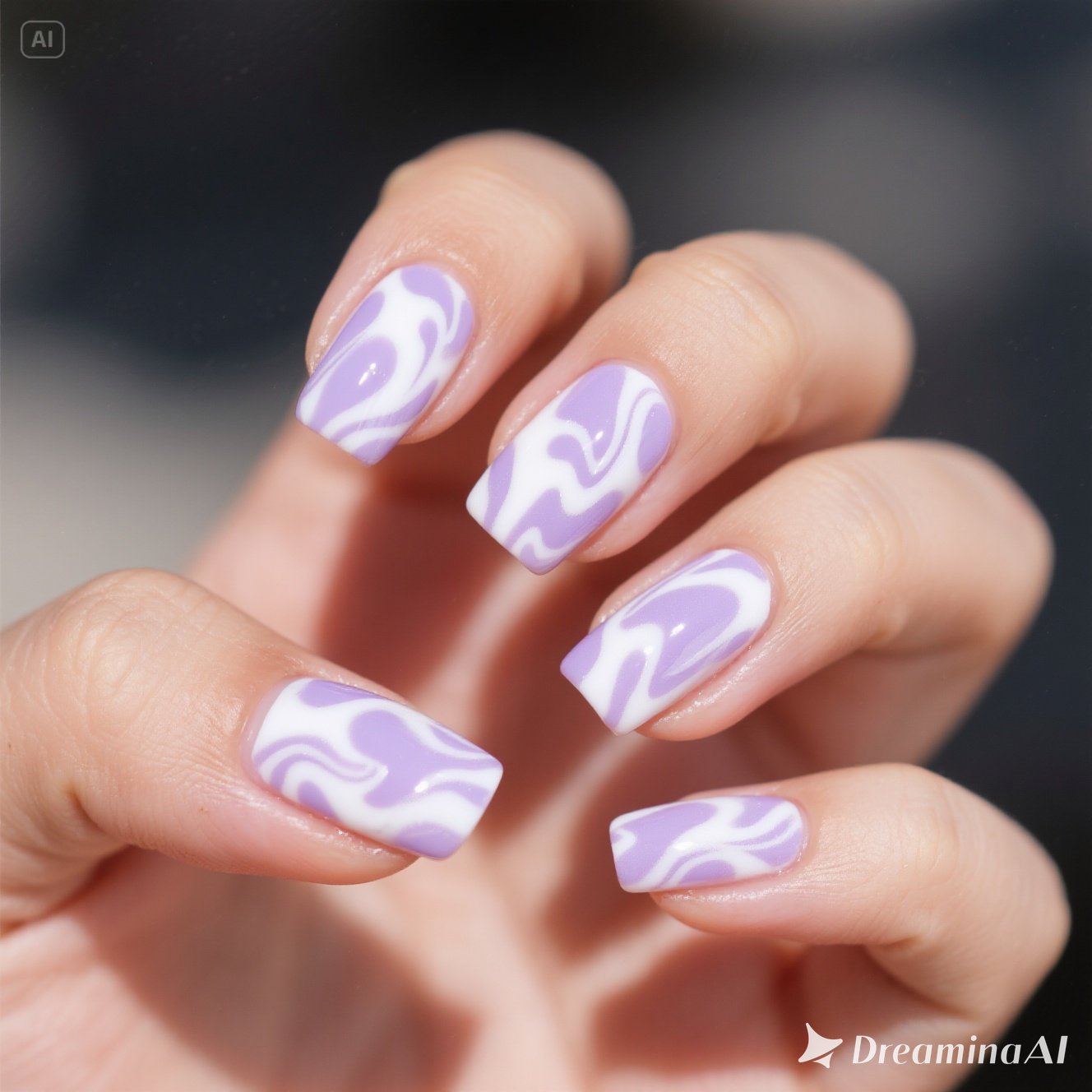 Lavender Milk Nails